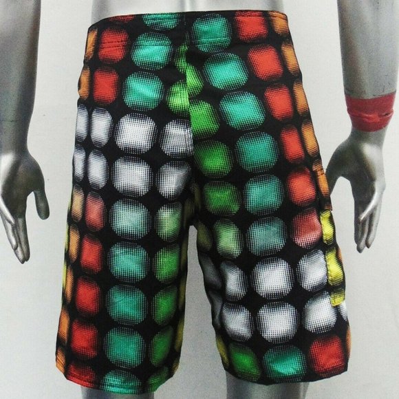 NWT SURF SUMMER SURF BEACH MEN SWIMWEAR TRUNKS SLIM FIT BOARD SHORTS SIZE S M - Picture 5 of 5